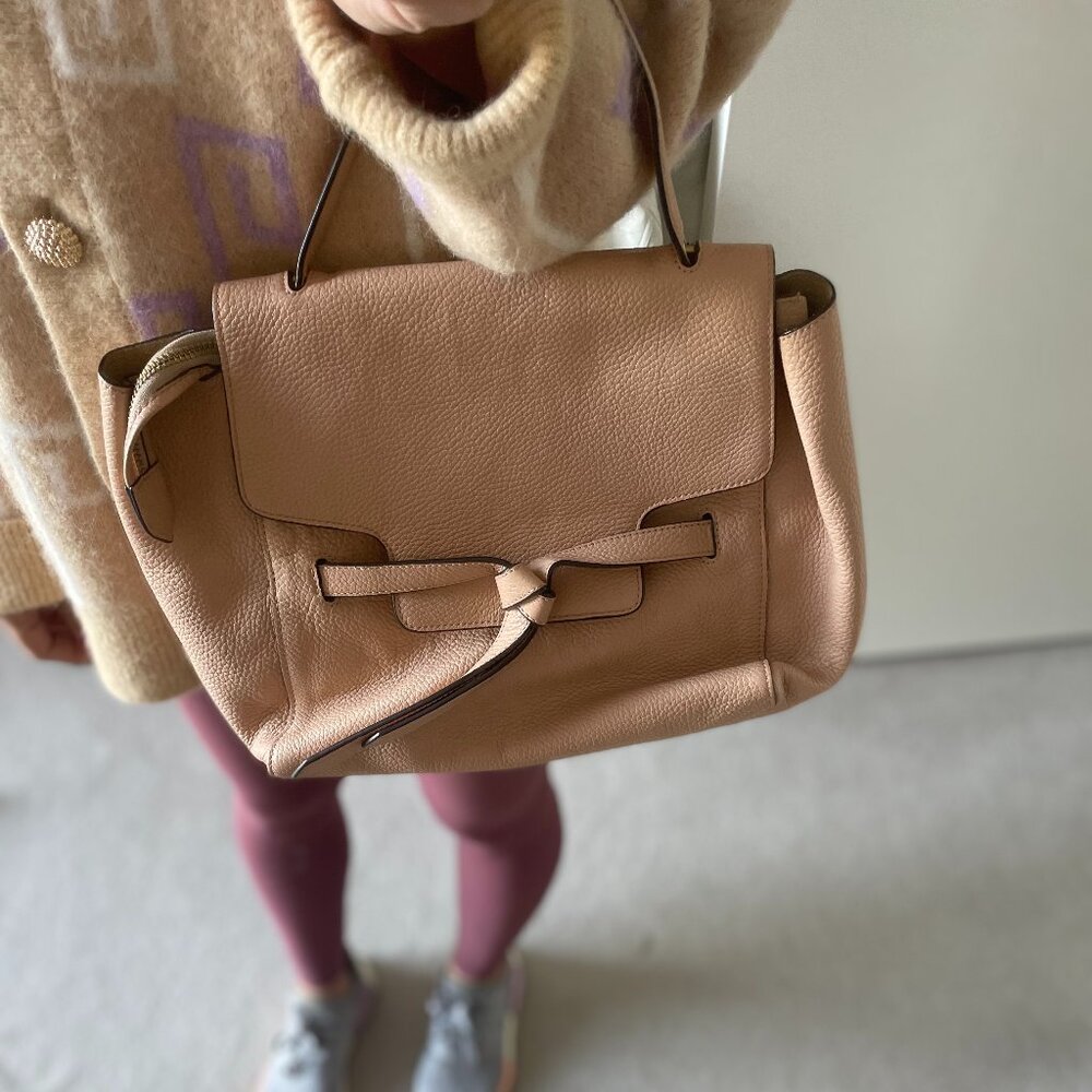 DESIGNER HANDBAG - BLUSH SATCHEL by Annabel Ingall with Messenger Strap